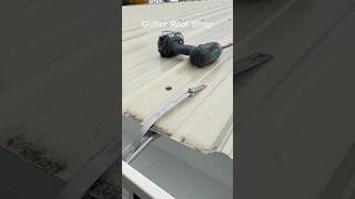 Metal Shop Gutter Strap diy gutters rain gutterrepair shorts youtubeshort metalroof [upl. by Destinee]