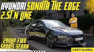 290HP FWD Sport Sedan 2024 Hyundai Sonata The Edge 25T N Line Facelift Test Drive Review [upl. by Nylssej761]