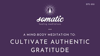 A MindBody Meditation to Cultivate Authentic Gratitude [upl. by Kaz]