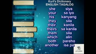 English Tagalog Translation dictionary 4 [upl. by Aissatan912]