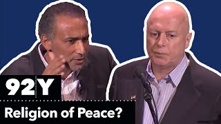 Christopher Hitchens and Tariq Ramadan Debate Is Islam a Religion of Peace [upl. by Nilesoj]