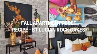 FALL APARTMENT RESET  RECIPE  ST LUCIAN ROCK CAKES fall apartmentreset fallrecipe [upl. by Airtap]