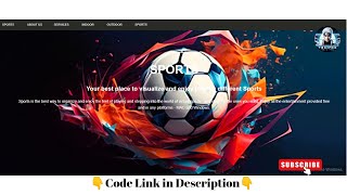 How to make a Sports Website Using Html  CSS and JavaScript [upl. by Espy789]