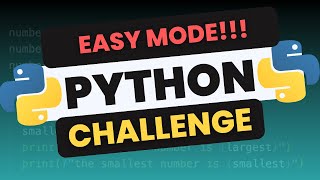 BEGINNERS ONLY Python Challenge No Experts Allowed EASY MODE [upl. by Marne]