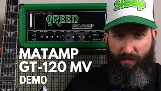 Green Matamp GT120 MV Amplifier Demo  Sleep  From Beyond [upl. by Ecinwahs956]