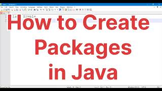 How to create Packages in java using Notepad How to Compile and Run user defined packages in java [upl. by Mirna]