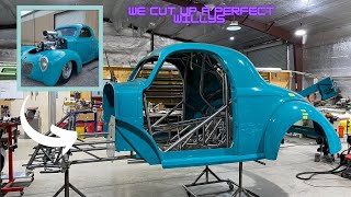 Cutting up an ALL STEEL Willys Update on Monzas car and Jamie Hancock new pro 275 car [upl. by Ahtar330]