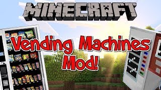 Minecraft 164 Mod  The Vending Machine Mod  SODA POWERUPS [upl. by Annecorinne146]