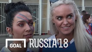 World Cup 2018 Iceland fans react to the draw against Argentina [upl. by Anassor846]