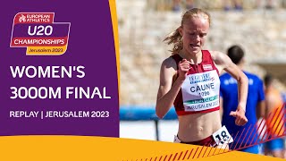 Phenomenal front running Womens 3000m final  Jerusalem 2023 [upl. by Waite]