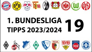 Bundesligatipps 1Liga  19Spieltag  Saison 20232024 [upl. by Eamanna]