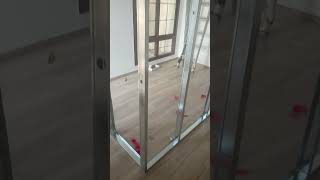 We make simple partition with china door JVC Dubai [upl. by Sudaorb]