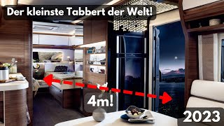 4m Der beste KURZE Wohnwagen der Welt TABBERT Rossini 2023 NEW EDITION HECKBAD DINETTE XL BETT [upl. by Naols246]