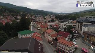 Travnik iz zraka večeras DJI Phantom 4 Pro [upl. by Mosora]