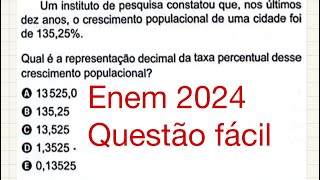 Enem 2024 Porcentagem [upl. by Ysak]