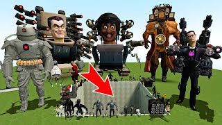 NEW UPGRADED TITAN GMAN SKIBIDI MULTIVERSE VACUUM CLEANER MAN BIG PIT SPARTAN KICKING IN GMOD [upl. by Aryk]