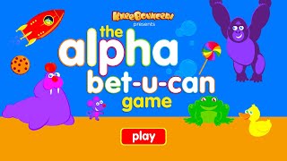 Toddler Games  Alphabet Game  KneeBouncers [upl. by Silsbye]