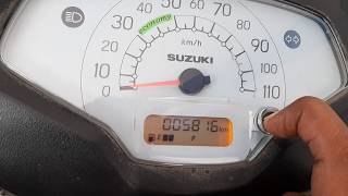 Reset Oil Change Indicator in Suzuki Access 125  2018 New model [upl. by Elenore]