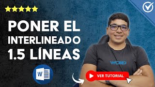 Cómo PONER el INTERLINEADO 15 LÍNEAS a una Hoja en Word  📑 Cambiar el Espacio Entre Líneas 📑 [upl. by Aksehcnarf]