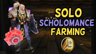 TBC Classic Paladin Scholomance Solo Farm [upl. by Ailadi]