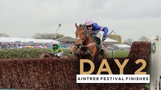 ALL RACE FINISHES FROM LADIES DAY AT THE RANDOX GRAND NATIONAL FESTIVAL [upl. by Juditha29]