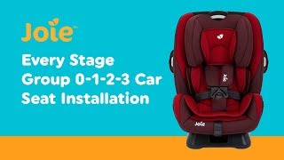 Installation Guide for Joie  Every Stage Group 0123 Car Seat Smyths Toys [upl. by Savitt]