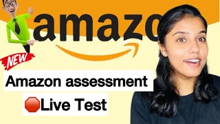 Amazon Live Assessment Test  New Pattern Explained  Amazon VCS [upl. by Gibbeon]