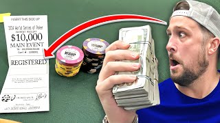 I Took 20k to Vegas amp GAMBLED IT ALL in the WSOP Main Event  Day 1 [upl. by Ardet]