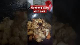 Adobong sitaw with pork ofwuae pinoyuae [upl. by Pazit]