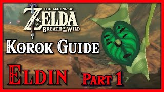 ELDIN Korok Guide  Part 1  The Legend of Zelda Breath of the Wild [upl. by Young]