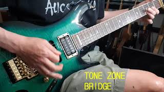 Dimarzio pickup comparison 6ea bridge position riff [upl. by Ahsak912]