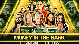 WWE Money in the Bank 2024 Dream Card Prediction V2 💥🔥 [upl. by Bower685]