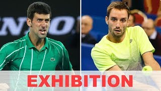 Novak Djokovic vs Viktor Troicki EXHIBITION 2020 [upl. by Carri236]