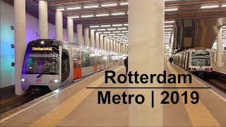 Rotterdam Metro  2019  RET Rnet RandstadRail  Light rail  Netherlands [upl. by Cosmo]