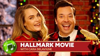 Hallmark Movie ft Cara Delevingne  Jimmy Fallons Holiday Seasoning Spectacular [upl. by Thenna279]