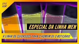 ESPECIAL DOS PERFUMES DA LINHA MEN DE O BOTICÁRIO [upl. by Dilahk]