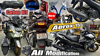 Aerox 155 modified  Aerox Carbon Kit  aerox Modifications  Aerox modified [upl. by Anom]