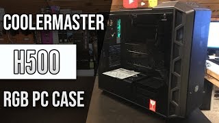 CoolerMaster MasterCase H500 MidTower ATX RGB Gaming Computer Case Unboxing amp Review [upl. by Pierce931]