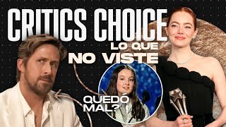 CRITICS CHOICE AWARDS 2024 TODO lo que NO VISTE  Mejores Momentos  Ganadores Chisme y más [upl. by Sharl]