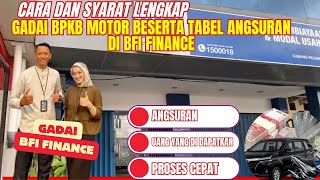 Cara Gadai BPKB Motor di BFI Finance [upl. by Isidro]