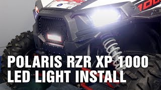 Polaris RZR XP 1000 Heretic LED Light Install [upl. by Ayocal]