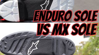 What is the difference between the Tech 7 MX Sole and the Enduro Sole Enduro Drystar boot [upl. by Farleigh]