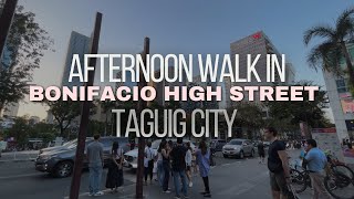 Bonifacio High Street Walking Tour  Bonifacio Global City Philippines BGC [upl. by Anelah]