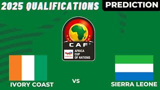 Sierra Leone vs Côte dIvoire Live Stream CAF Africa Nations Cup 2025 Qualifiers Commentary Score [upl. by Aihpled840]