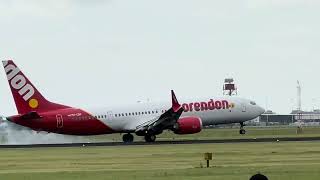 Arrival from Zakynthos Corendon flight CD756 at Amsterdam Schiphol Airport [upl. by Horatia]