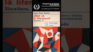 La responsabilidad del intelectual  Sartre filosofía literatura existencialismo [upl. by Huebner]