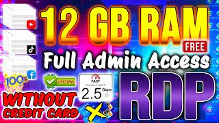 Get Free Windows RDP For Lifetime  How to Create RDP  Free Admin Rdp  cloud rdp  rdp cal [upl. by Cormier]