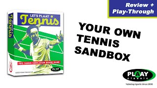 Lets Plaay Tennis by Plaay Games  Review and PlayThrough [upl. by Yleak]