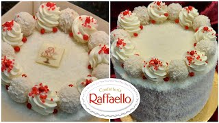 raffaellocake raffaello tarta طرطة رفايلو بطريقة مبسطة وراقية بمذاق يهبل طرطات [upl. by Nylirahs]