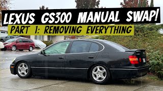 GS300 Manual Swap Part 1 Prepping the Car amp All the Parts Needed [upl. by Lissa]